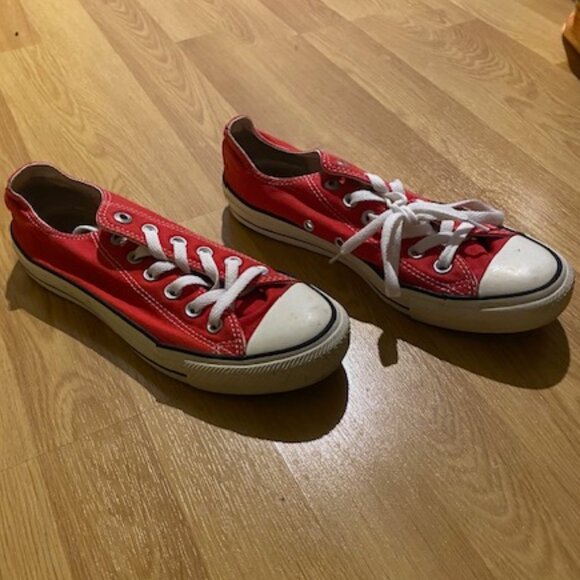 Red low-rise converse size 6.5 - Picture 4 of 7